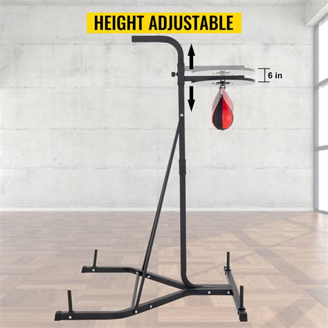 VEVOR Heavy Bag Stand with Speed Ball , Height Adjustable Punching Bag ...