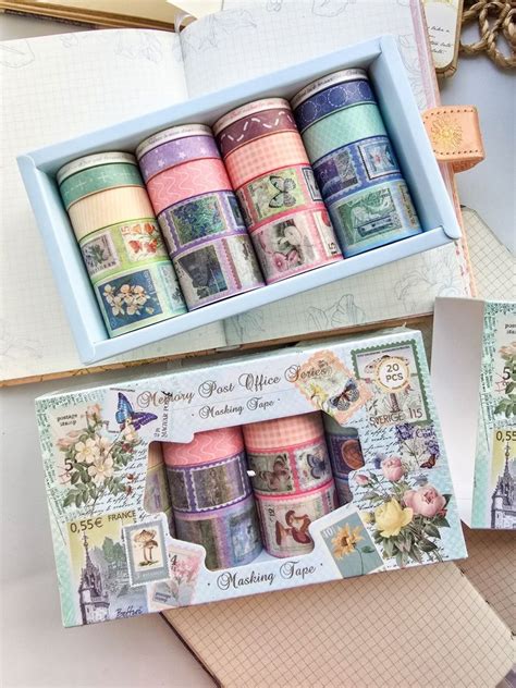 Washi Tape – 20 pcs Memory Post Office Set – Crafty Cuddle