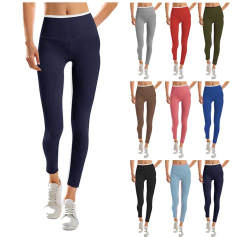 Hurxie Deals 2025 High Waisted Yoga Pants for Women Athletic Workout ...