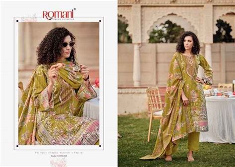 Romani Saniya Cotton Pakistani Salwar Kameez Online shopping