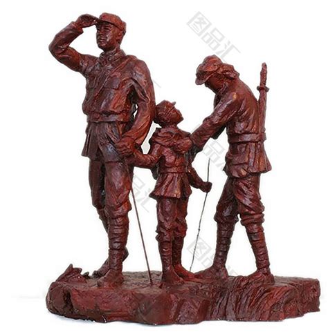 红军战士塑像_铸铜解放军部队景区雕塑小品_厂家图片价格-玉海雕塑