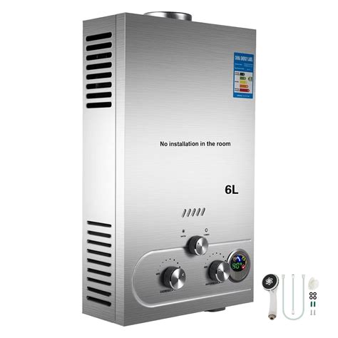 Electric Tankless Water Heater 6l Lpg Propane Gas Stainless Tankless ...