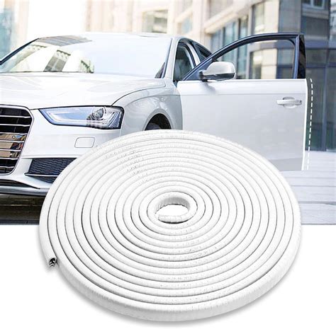 Car Door Edge Protector, 16FT(5M) White Car Door Protectors Edge Guards, No Glue Car Door Rubber ...
