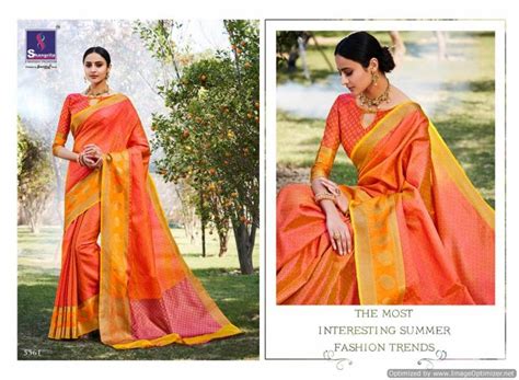 Shangrila Vibhavari banarasi silk fabric traditional sarees collection ...