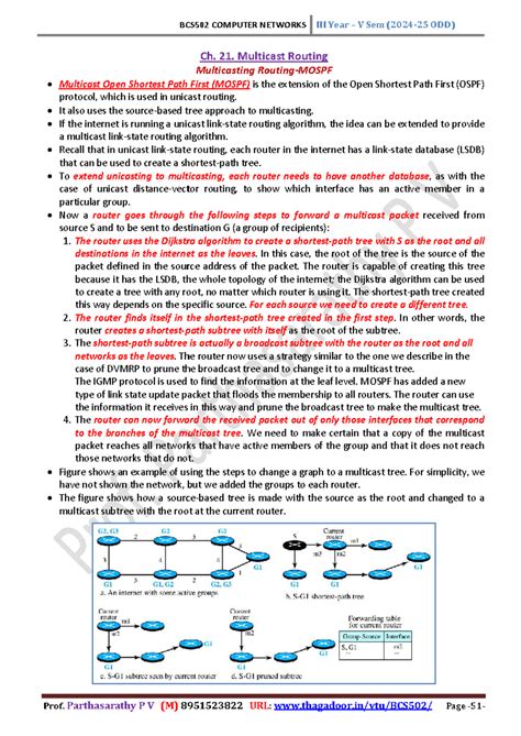 M3 ch21 - notes - BCS502 COMPUTER NETWORKS Prof. Parthasarathy P V (M ...