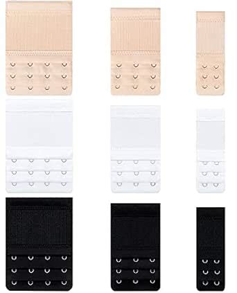 Buy PLUMBURY® Women's Bra Hook Extender With Elastic 2/3/4 Hook,Black ...
