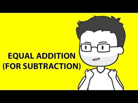 Image result for Equal Addition Subtraction Method