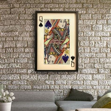Queen of Spades Playing Card Picture Wall Art | Picture wall, Queen of ...