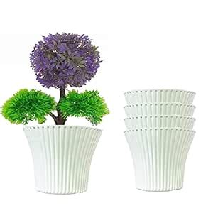 P.D Sunshine Planter Pot (White,10,Pack of 2) : Amazon.in: Garden ...