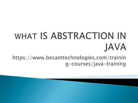 Abstraction Java 的图像结果