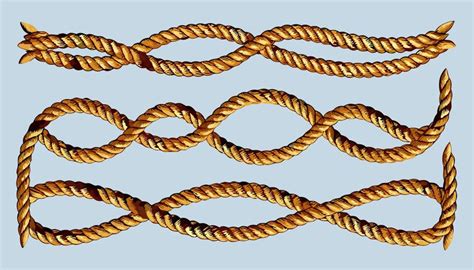 A set of different ropes useful ropes knot variations | Premium AI ...