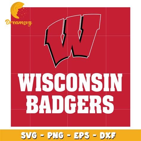 Wisconsin Badgers SVG Graphic for Fans and Merchandise Design ...