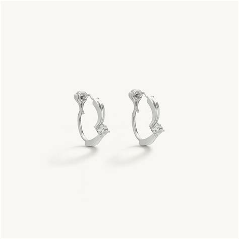 Pure Spark Loop 925 Sterling Silver Earrings – PALMONAS