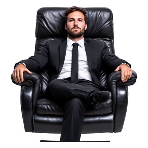 Businessman in Chair PNG 的图像结果