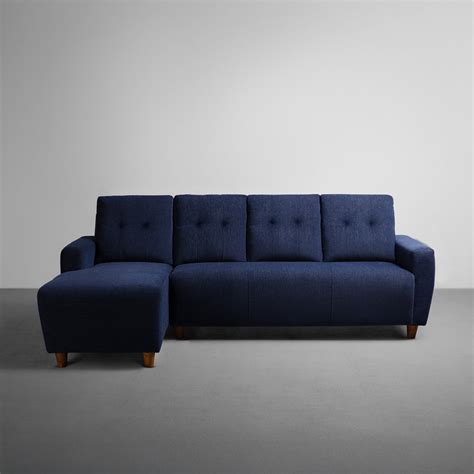 Buy Sleepyhead Yolo 3 Seater Berry Blue Fabric Sofa Online at Best Pri