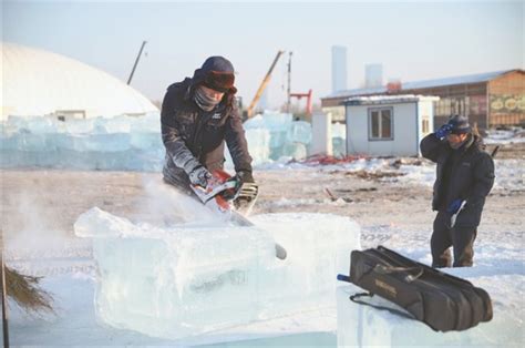 哈尔滨冰雪大世界冰建施工正式开始 - 丝路中国 - 中国网