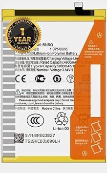 Original BN5Q Battery for Xiaomi Redmi 13C 5G (23124RN87G, 23124RN87I ...