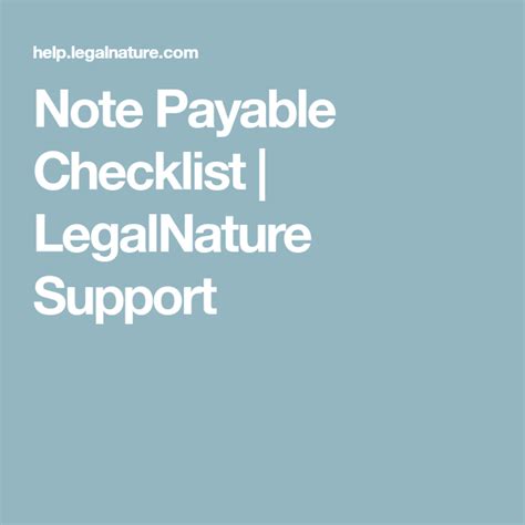 Note Payable Template 的图像结果
