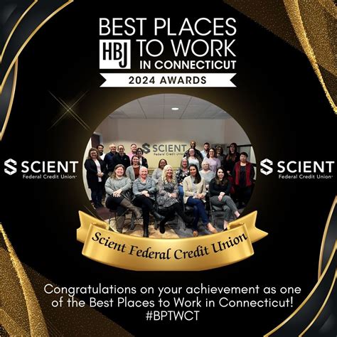 Scient gets awarded Best Places to Work in CT in 2024 | Credit Union ...