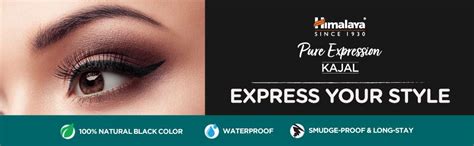 Buy Himalaya Pure Expression Pencil Kajal Black, Matte Finish 0.30g ...
