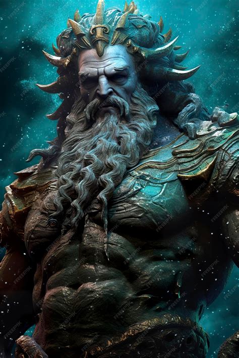 Premium AI Image | The gods of the sea Zeus god Necronomicon gods of ...
