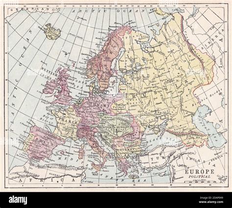 Map Of Europe In The 1900 S