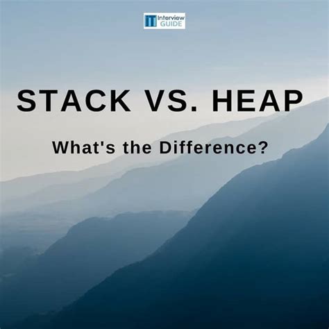 Image result for Stack Memory vs Heap Memory
