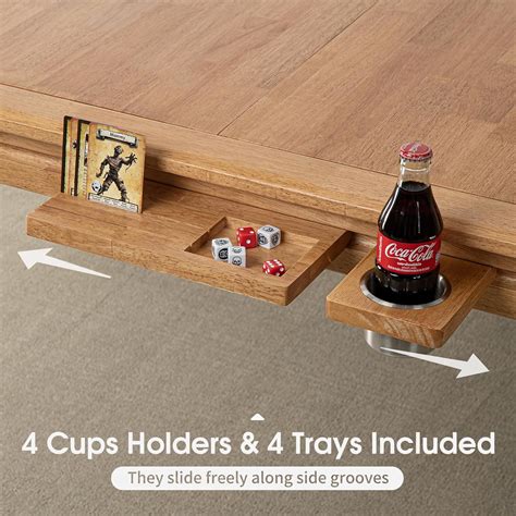 Brimhart Board Game Table with Removable Table Top, Seats 4 India | Ubuy