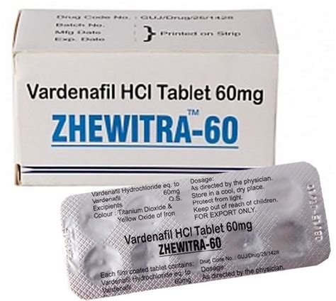 Zhewitra 60mg Tablets Manufacturer, Supplier from Vadodara