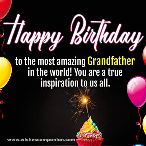 50+ Top Birthday Wishes for Grandfather - Wishes Companion