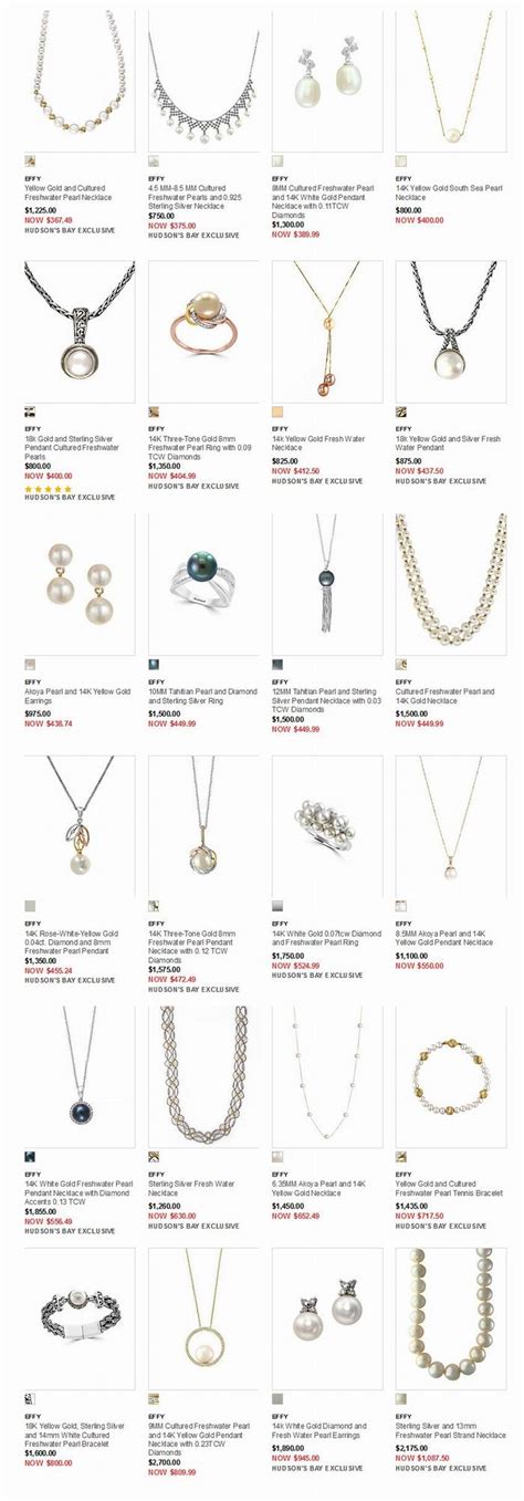 母亲节特惠：精选Effy 珍珠系列项链、手链、耳环、戒指 3.3折 109.99加元起特卖！_加拿大打折网