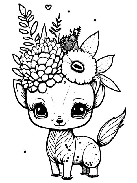 Cute Animal Coloring Sheets For Girls