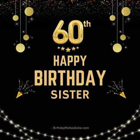 Sister Poem 60th Birthday Tile 60th Birthday Messages Happy 60th/60th ...