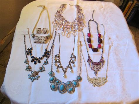 Huge lot of bold, chunky statement necklaces, all great condition, free ...
