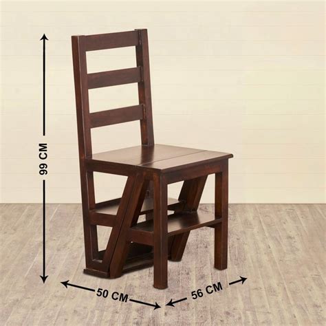 Buy Delta Mango Wood Convertible Ladder Chair - Brown from Home Centre ...