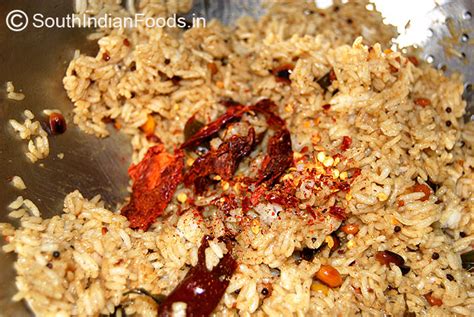 Tamarind Rice Recipe - 1 cup-265 Calories, Stepwise pictures & video ...