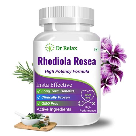 Extra Powerful Rhodiola Rosea Capsules - Boost Energy & Reduce Stress ...