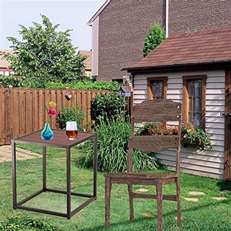 AMUV Outdoor Side Tables, Weather Resistant Aluminum | Ubuy India