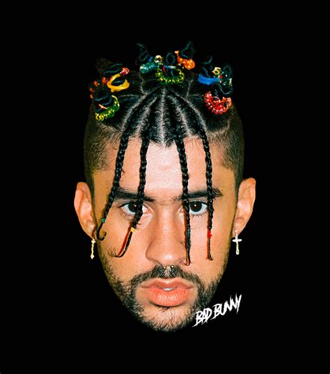 Bad Bunny Face Png Digital Download File Sublimation, Bad Bunny PNG ...