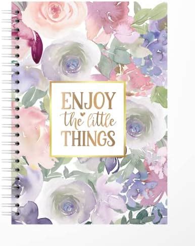 LAURET BLANC Spiral Notebook Unruled- A5 Size, 160 Plain pages, 90 GSM ...