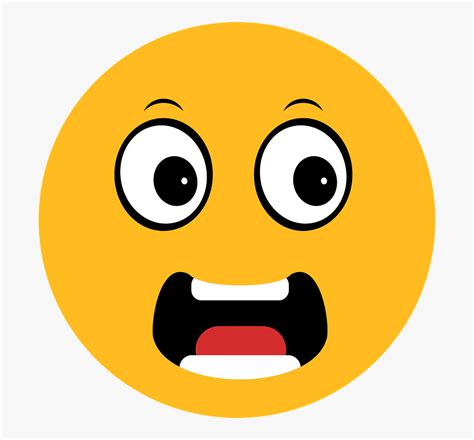 Scared Emoji Face Png, Transparent Png - kindpng