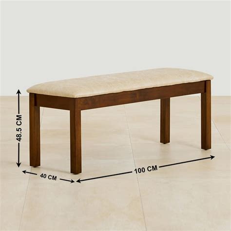 Buy Harmony Sia Faux Leather Dining Bench - Beige from Home Centre at ...