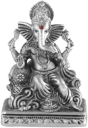 Buy MAA SILVER Pure Silver Ganesha Ganpati ji BIS Hallmarked Solid Idol ...