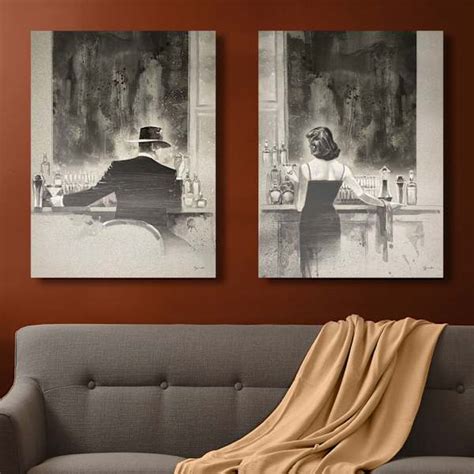 Man with Cigar Canvas Wall Art, 30x40 | At Home