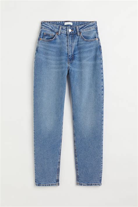 Tapered High-Waist Ankle Jeans - Denim blue - Ladies | H&M IN