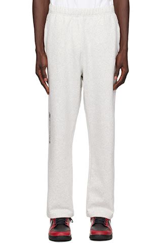 Gray 'AAPE Now' Lounge Pants by AAPE by A Bathing Ape on Sale