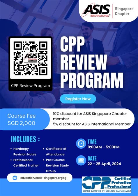 Singapore chapter is pleased to announce the schedule for next in ...