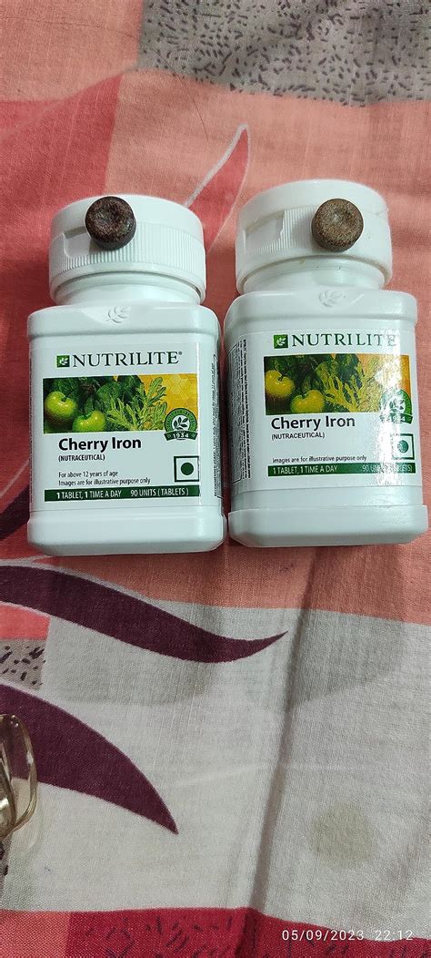 Amway Nutrilite Cherry Iron-90 Tab, Bone Strength Tablet : Amazon.in ...