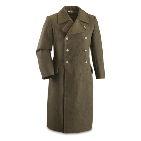 East German Military Surplus Wool Greatcoat, Like New - 715856 ...