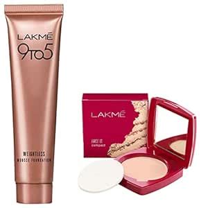 Buy LAKMÉ 9 To 5 Weightless Mousse Foundation Mini, For All Skin,Beige ...